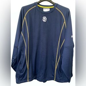 Majestic, MLB, San Diego, Padres used long sleeve shirt.